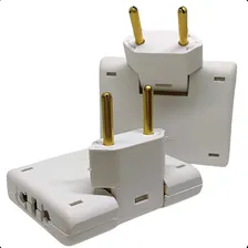 Kit Com 5 Adaptador Articulado Benjamin Tomada T Bivolt 10a 110v/220v Foto mini 2