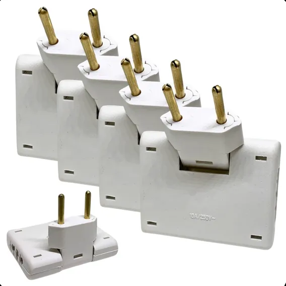 Kit Com 5 Adaptador Articulado Benjamin Tomada T Bivolt 10a 110v/220v Foto 1