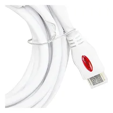 Kit Com 5 Cabos Hdmi 2.0 4k Ultra Hd 3d, Branco - 5 Metros Foto  mini 1