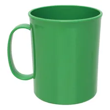 Kit Com 5 Canecas Plásticas 350ml Café - Chá.. Cor Verde Foto mini 1