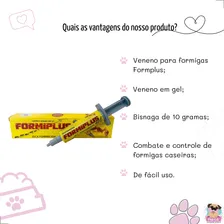 Kit Com 5 Formicida Mata Formiga Em Gel Veneno 10g Quimiagri Foto mini 2