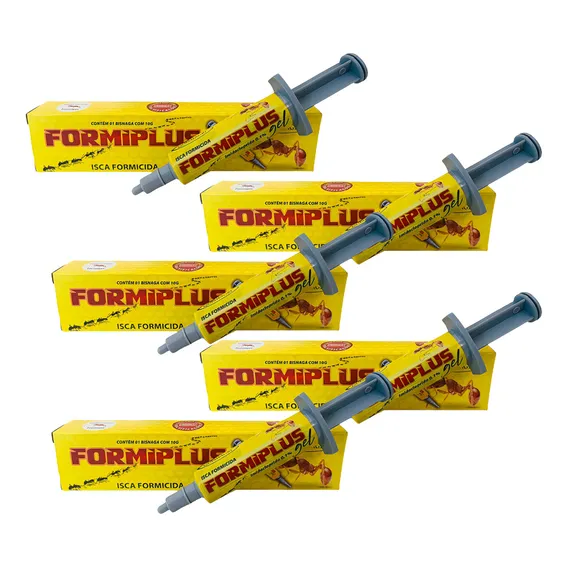 Kit Com 5 Formicida Mata Formiga Em Gel Veneno 10g Quimiagri Foto 1