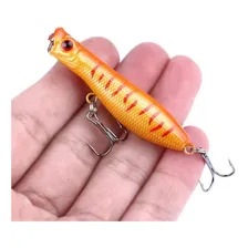 Kit Com 5 Isca Artificial Superficie Popper Tucunaré Dourado Cor Conforme as fotos - sku 019 Foto mini 4