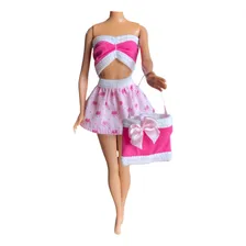 Kit Com 5 Looks (roupinhas + Bolsinhas) Para Boneca Foto mini 2
