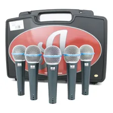 Kit Com 5 Microfones Arcano Dinâmicos Rhodon-8 Kit Xlr-xlr Foto mini 2