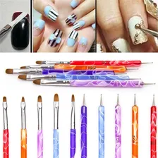 Kit Com 5 Pincéis Boleadores Unha Gel Profissional Acrigel Foto mini 2