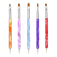 Kit Com 5 Pincéis Boleadores Unha Gel Profissional Acrigel Foto mini 1