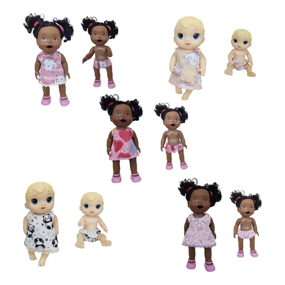 Kit Com 5 Roupinhas + 5 Calcinhas P/ Baby Alive E My Little Foto 1