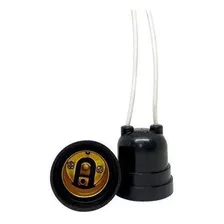 Kit Com 5 Soquete Bocal Lâmpada E27 Com Pendente Rabicho Foto mini 1