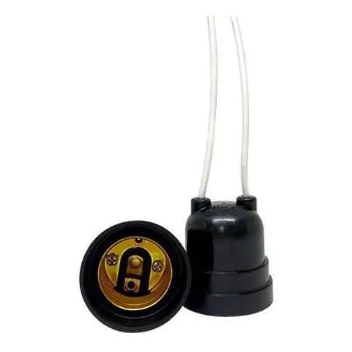 Kit Com 5 Soquete Bocal Lâmpada E27 Com Pendente Rabicho Foto 1