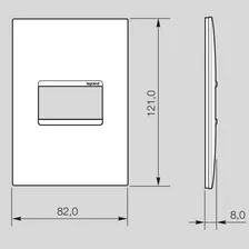 Kit Com 5 Tomada Simples 10a Pial Plus+ Suporte 4x2 E Placa Cor Branco Foto mini 4