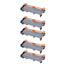 Kit Com 5 Toner Compativel Brother Tn2370 Tn2340 Tn660 L2540 Tinta Preto Foto mini 3