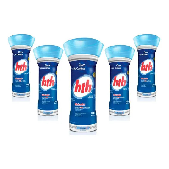 Kit Com 5 Unidades Flutuador De Piscina Advanced 1,66kg Hth Foto 1