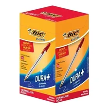 Kit Com 50 Canetas Esferograficas 1.0 Cristal Vermelha Bic Foto  mini 1