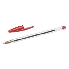 Kit Com 50 Canetas Esferograficas 1.0 Cristal Vermelha Bic Foto mini  2