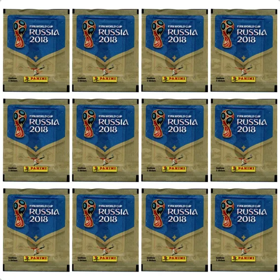 Kit Com 50 Envelopes De Figurinhas Copa Do Mundo Rússia 2018 Personagem Envelopes De Figurinhas Álbum Copa Do Mundo 2018 Foto 1