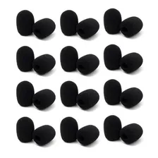 Kit Com 50 Espuma Bocal 3cm Para Microfone Headset Foto  mini 1