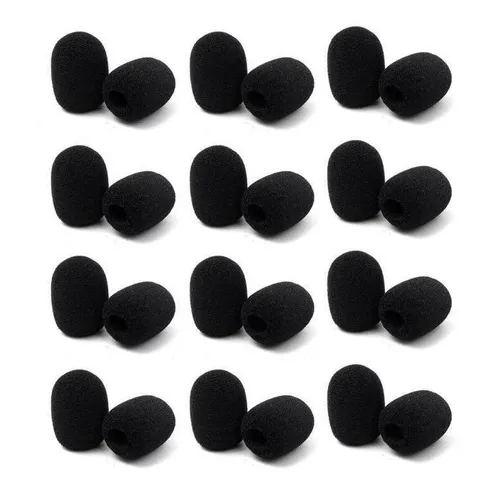 Kit Com 50 Espuma Bocal 3cm Para Microfone Headset Foto 1