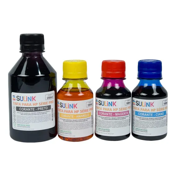 Kit Com 550ml De Tinta Para Hp Série Pro Corante Foto 1