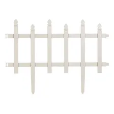Kit Com 5m Cerca Estilo Madeira Plástica Decorativa Jardim Cor Marrom Foto mini  3