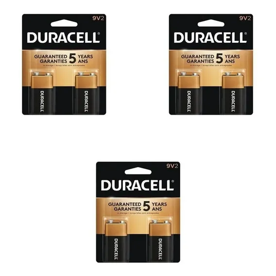 Kit Com 6 Baterias 9v Alcalina Duracell - 3 Cartelas Foto 1