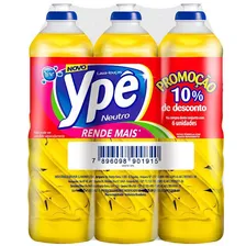 Kit com 6 Detergentes Líquido Neutro Ypê 500ml com 10% de Desconto Foto  mini 1
