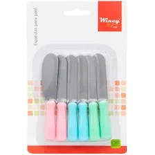 Kit Com 6 Espátulas Para Manteiga Patê E Geleia Em Aço Inox Foto mini  2