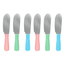 Kit Com 6 Espátulas Para Manteiga Patê E Geleia Em Aço Inox Foto  mini 1