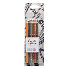 Kit Com 6 Lapis Conte A Paris Crayon Sortidos 50106 Foto  mini 1