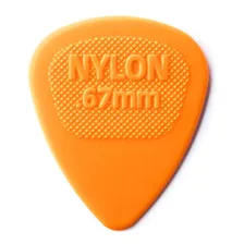 Kit Com 6 Palhetas Dunlop Nylon 0,67mm Laranja Foto mini 2