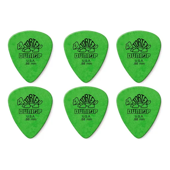 Kit Com 6 Palhetas Tortex 0,88mm Dunlop Foto 1