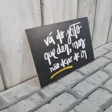 Kit Com 6 Placas Decorativas Em Mdf Frases Motivacionais Foto mini 2
