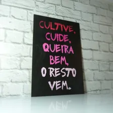 Kit Com 6 Placas Decorativas Em Mdf Frases Motivacionais Foto mini 3