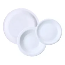 Kit Com 6 Pratos De Sobremesa Porcelana Iguaçu - Germer Foto  mini 1
