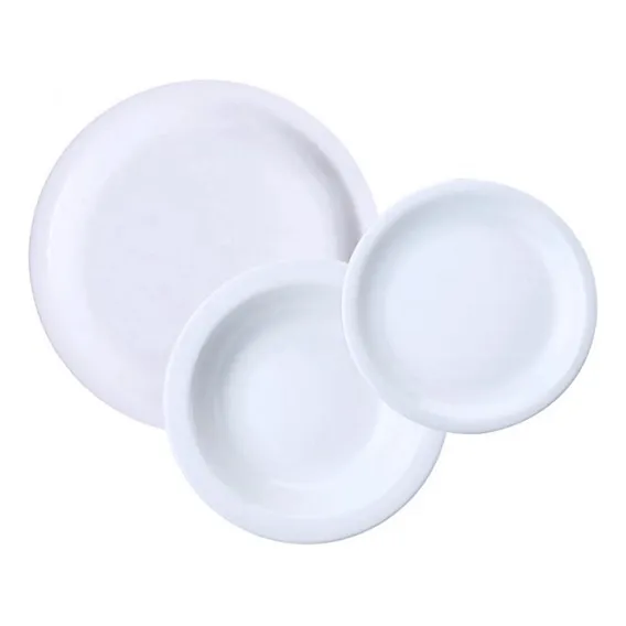 Kit Com 6 Pratos De Sobremesa Porcelana Iguaçu - Germer Foto 1