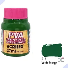 Kit com 6 tintas pva fosca para artesanato 37ml Acrilex Foto mini 2