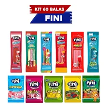 Kit Com 60 Pacotes Bala Fini Sabores Variados Foto  mini 1
