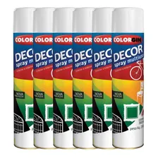 Kit Com 6un Tinta Spray Decor Cor Branco - Colorgin Foto mini 1
