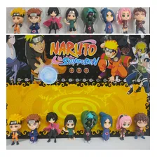Kit Com 8 Bonecos Naruto Shippuden Miniaturas Colecionáveis Foto mini 2