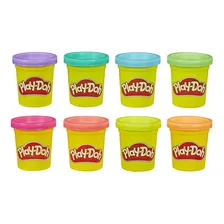 Kit Com 8 Potes De Massa De Modelar Cores Neon Play-doh Foto mini 2