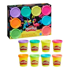 Kit Com 8 Potes De Massa De Modelar Cores Neon Play-doh Foto mini 4