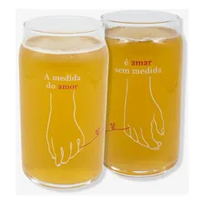 Kit Com Dois Copos Beer A Medida Do Amor - Zonacriativa Foto mini 1