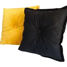 Kit Com Duas Almofadas Decorativas Cheias Em Veludo Foto mini 4