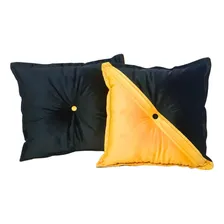 Kit Com Duas Almofadas Decorativas Cheias Em Veludo Foto  mini 1
