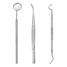 Kit Com Estojo Removedor Tártaro Limpeza Dental Completa Top Cor Prateado Foto mini 2