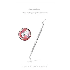 Kit Com Estojo Removedor Tártaro Limpeza Dental Completa Top Cor Prateado Foto mini 4