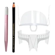 Kit Com Lápis Dermatográfico, Caneta Tebori, Régua, Mascara Foto  mini 1