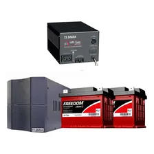 Kit Com Nobreak Gate 1600va + Rack + 2 Baterias Freedom Cor Preto Foto  mini 1