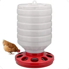 Kit Comedouro Para Galinhas Aves 5kg 10 Furos 2 Unid Prático Cor Branco 0 Foto mini 2