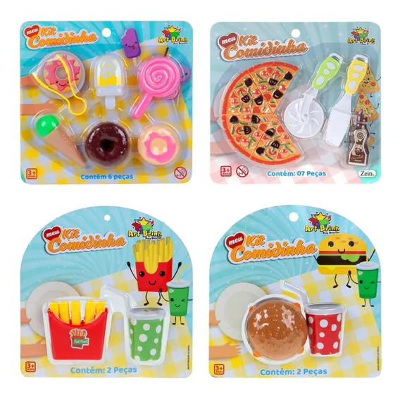 Kit Comidinhas Doces Salgados Frutas Bebidas Cozinha Foto 1